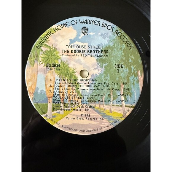 Doobie Brothers Takin' It To The Streets Toulouse Street LP Lot VG+ Cleaned - Picture 10 of 12